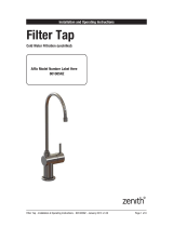 Zenith Filter Tap Installation And Operating Instructions Manual