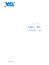 VIA Technologies EPIA-E900-12Q User manual