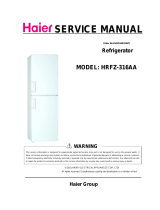 Haier HRFZ-316AA User manual