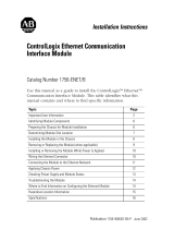 Allen-Bradley ControlLogix 1756-ENET/B Installation Instructions Manual