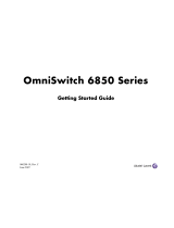 Alcatel-Lucent OmniSwitch 6850-24X Getting Started Manual