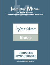 Kodak i800 Series User manual