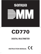 Sanwa CD770 User manual