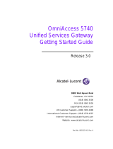 Alcatel-Lucent OmniAccess 5740 Getting Started Manual