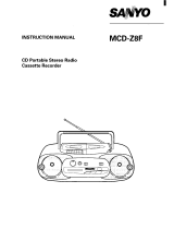 Sanyo MCD-Z8F (AU) User manual