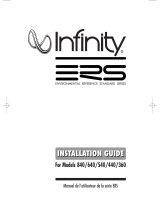 Infinity ERS 840 Installation guide