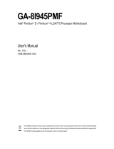 Gigabyte GA-8I945PMF User manual