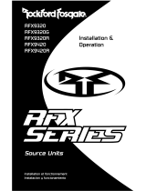 Rockford Fosgate RFX9320G Installation & Operation Manual