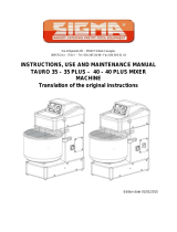 Sigma TAURO 40 PLUS Instruction, Use And Maintenance Manual