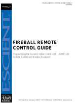 Escient FireBall E-120 Remote Control Manual