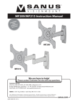 Sanus VisionMount MF215 User manual