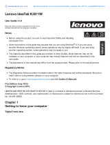 Lenovo IdeaTab K3011W User manual