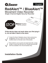 Swann RedAlert/BlueAlert SW242-WDB Installation guide