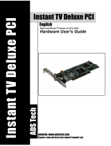 ADS Technologies INSTANT TV DELUXE PCI Hardware User's Manual