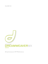 MACROMEDIA DREAMWEAVER MX 2004-DREAMWEAVER API Reference