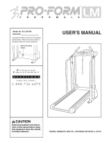 Pro-Form CrossWalk XL User manual