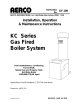 Aerco KC Series Installation, Operation & Maintenance Instructions Manual