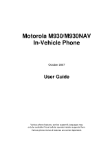 Motorola M930 User manual