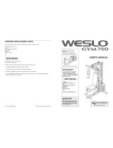 Weslo Gym 750 User manual