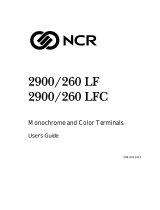 NCR 2900/260 LF User manual