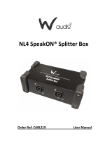 W Audio NL4 SpeakON User manual