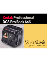 Kodak DCS PRO BACK 645 User manual