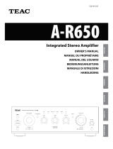 TEAC A-R650 Owner's manual