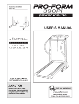 Pro-Form 390PI 831.299401 User manual