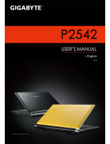 Gigabyte P2542F User manual
