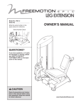 FreeMotion EPIC F801.0 Owner's manual