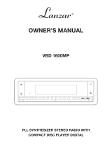 Lanzar VBD 1600 Owner's manual