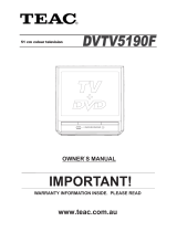 TEAC DVTV5190F Owner's manual