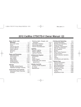 Cadillac CTS 2012 Owner's manual