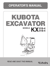 Kubota KX 018-4 User manual
