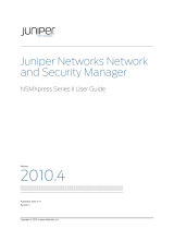 Juniper NETWORK AND SECURITY MANAGER 2010.4 - CONFIGURING INTRUSION DETECTION PREVENTION DEVICES GUIDE REV 01 User manual