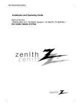 Zenith FE-3620WE Installation guide