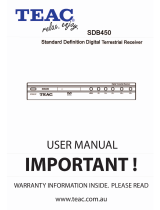 TEAC SDB450 User manual