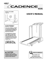 Weslo CADENCE 1005 User manual