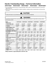 Maytag MER5752BA - 30'' Smoothtop Electric Range Datasheet