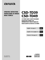 Aiwa CSD-TD39 User manual