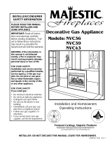 Majestic fireplaces NVC43 Installation And Homeowners Operating Instructions