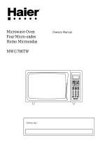 Haier MWG706TW Owner's manual