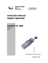 sauter SP 200K User manual
