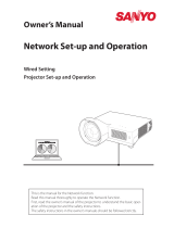 Sanyo PLC-WXL46 Network Manual