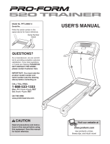 Pro-Form 520 Trainer User manual