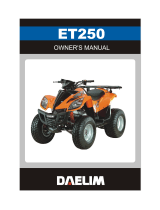 DAELIM ET-250 Owner's manual