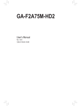 Gigabyte GA-F2A75M-HD2 User manual