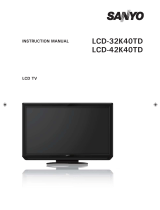 Sanyo LCD-32K30TD User manual