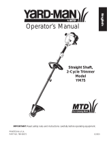 MTD YM75 User manual