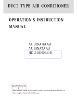 Haier AD88NAHAAA Operation And Instruction Manual